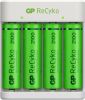 GP E411 PB411 + 4 X AA Batterijlader + Batterijen 2100 MAh 130E411USB210AAHC4 online kopen