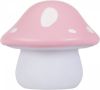 Merkloos A Little Lovely Company Nachtlamp Paddenstoel Junior 11 Cm Pvc Roze online kopen