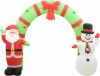 VidaXL Kerstboog Kerstman En Sneeuwpop Opblaasbaar Led 223 Cm online kopen