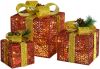 VidaXL Kerstdecoratie Geschenkdozen 3 St Binnen/buiten Rood online kopen