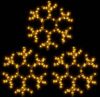 VidaXL Kerstfiguur Sneeuwvlok Met Led&apos, s 3 St 38x37 Cm Warmwit online kopen