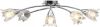 VidaXL Plafondlamp Met Glazen Tulpvormige Kappen 5xe14 Transparant online kopen