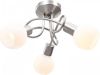 VidaXL Plafondlamp Met Keramieken Bolvormige Kappen Voor 3xe14 Wit online kopen