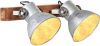 VidaXL Wandlamp Industrieel E27 45x25 Cm Zilverkleurig online kopen