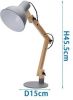 Aigostar 13as8 Bureaulamp Design Tafellamp In Hoogte Verstelbaar En Kantelbaar H455mm E27 Fitting Grijs online kopen