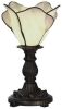 Clayre & Eef Cremekleurige Tafellamp Tiffany Ø 20*30 Cm E14/max 1*25w 5ll 6099n online kopen