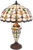 Clayre & Eef Tafellamp Tiffany ø 40x60 Cm E27/max. 2x60 W/e14/max.1x15w Multi Colour Ijzer, Glas online kopen