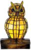 Clayre & Eef Lumilamp Tiffany Tafellamp Uil 15x12x22 Cm Geel Glas Tiffany Lampen Nachtlampje Glas In Lood Geel Tiffany Lampen online kopen