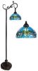 Clayre & Eef Lumilamp Tiffany Vloerlamp 152 Cm Blauw Bruin Kunststof Glas Rond Staande Lamp Glas In Lood Tiffany Lamp Blauw Staande online kopen