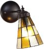 Clayre & Eef Bruine Wandlamp Tiffany 17*12*23 Cm E14/max 1*40w 5ll 6209 online kopen