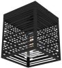 EGLO Plafondlamp Piedritas, een zwarte vierkante kap online kopen