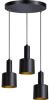 ETH Zwarte hanglamp Sledge 3 lichts zwart met goud 05 HL4392 30 online kopen