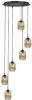 Highlight Hanglamp Castel Amber 6 Lichts 50cm Ø online kopen