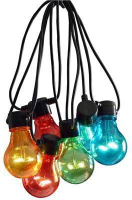 KONSTSMIDE Led lichtsnoer Led biertuinverlichting, 20 veelkleurige lampen/160 warmwitte dioden(1 stuk ) online kopen