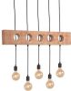 LABEL51 Hanglamp Timber Zwart Metaal Rough Mangohout online kopen