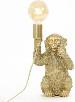 Light & Living Tafellamp Monkey Goud 20x19, 5x34cm online kopen