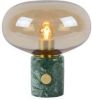 Lucide Charlize Tafellamp amber ø23 1xe27 40w marmer online kopen