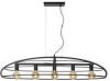 Lucide Dikra hanglamp 125cm 5x E27 zwart online kopen