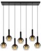 Lucide Marius hanglamp 130cm 7x E27 zwart online kopen