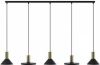 Nowodvorski Lighting Hanglamp Hermanos V 5 lamps zwart/messing online kopen