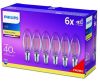 Philips LED filament kogel lamp helder niet dimbaar(6 pack) E14 B3… online kopen