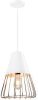 QUVIO Hanglamp langwerpig wit met rosegoud frame QUV5179L WHITE online kopen