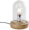 QUVIO Tafellamp met glazen stolp QUV5171L WOOD online kopen