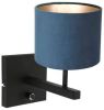 Steinhauer Stang wandlamp blauw kapdiameter 20 cm metaal online kopen