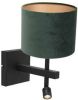 Steinhauer Stang wandlamp groen metaal kapdiameter 20 cm online kopen