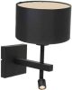 Steinhauer Stang wandlamp zwart kapdiameter 20 cm metaal online kopen