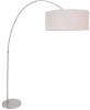 Steinhauer Vloerlamp Sparkled Light 9904 Staal Kap Grijs Linnen online kopen