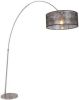 Steinhauer Vloerlamp Sparkled Light 9681 Staal Kap Sizoflor Zwart online kopen