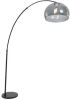 Steinhauer Vloerlamp Sparkled Light 9878 Zwart Kunststof Grijze Kap online kopen