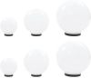 VidaXL 6 delige LED bollampenset rond 20/30/40 cm PMMA online kopen