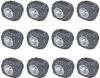 VIDAXL Buitenverlichting zonne energie LED tuinlamp steenvormig 12 stuks online kopen