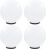 VIDAXL LED bollampen 4 st rond 40 cm PMMA online kopen