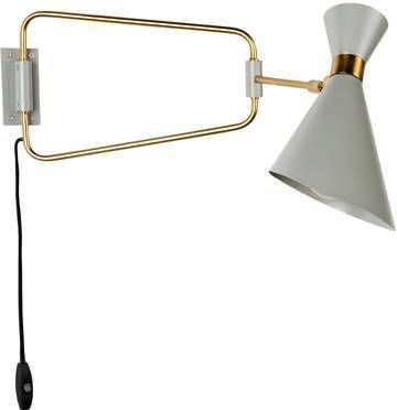Zuiver Shady Wandlamp Ijzer 40,5 x 36 cm Grijs online kopen