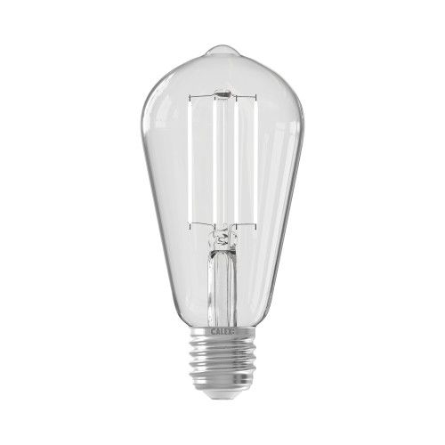 Calex Led Lamp Smart Led St64 E27 Fitting Dimbaar 7w Aanpasbare Kleur Cct Transparant Helder online kopen