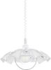 Eglo Hanglamp Vetro gegolfd wit met kristalletjes 96072 online kopen
