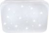 EGLO Led plafondlamp FRANIA S wit/l43 x h7 x b33 cm/inclusief 1x led plank(elk 33w, 3600lm, 3000k)/plafondlamp sterrenhemel warm wit licht lamp slaapkamerlamp kinderkamerlamp kinderkamer slaapkamer online kopen