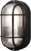 Konstsmide Buitenlamp 'Elmas' Wand / Plafondlamp, Ovaal 20cm, E27 / 230V, kleur Zwart online kopen