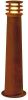 SLV verlichting Terraslamp Rusty 70cm rond roestbruin 233417 online kopen