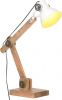 VIDAXL Bureaulamp industrieel rond E27 58x18x90 cm wit online kopen