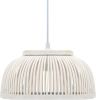 VIDAXL Hanglamp halfrond 40 W E27 37x15, 5 cm bamboe online kopen