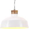 VIDAXL Hanglamp industrieel E27 32 cm wit online kopen