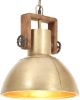 VIDAXL Hanglamp industrieel rond 25 W E27 30 cm messingkleurig online kopen