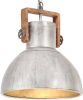 VIDAXL Hanglamp industrieel rond 25 W E27 40 cm zilverkleurig online kopen