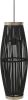 VIDAXL Hanglamp ovaal 40 W E27 27x68 cm wilgen zwart online kopen