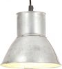 VIDAXL Hanglamp rond 25 W E27 17 cm zilverkleurig online kopen