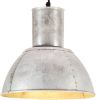 VIDAXL Hanglamp rond 25 W E27 28, 5 cm zilverkleurig online kopen